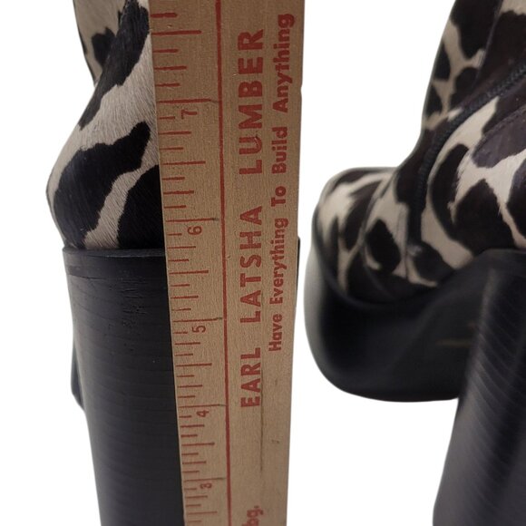 Steve Madden Leather Chunky Cow Platform Boots $189 Nordstroms Unworn sz 8.5 - Picture 9 of 9